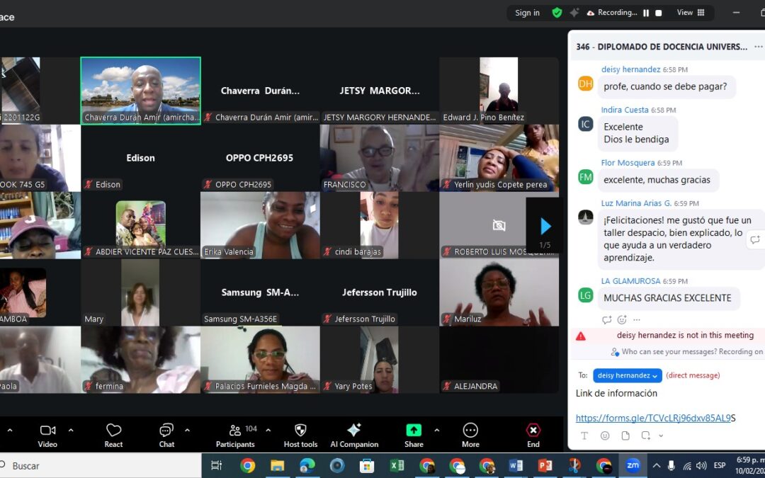 🎓 26 de enero al 28 de febrero de 2026 | 150 profesionales culminan Diplomado en Docencia Universitaria con énfasis en I.A.